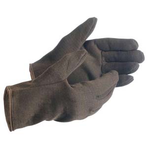 MCR Safety Brown Jersey Gloves - Lined