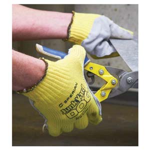 Honeywell Junk Yard Dog Leather Palm Kevlar® String Knit Gloves