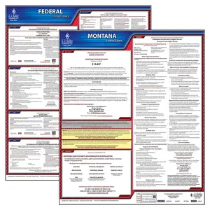 Montana & Federal Labor Law Posters - State & Federal Poster Set, English Main Image