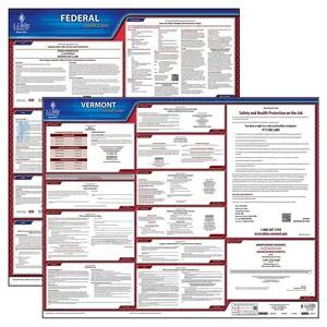 Vermont & Federal Labor Law Posters - State & Federal Poster Set, English Main Image