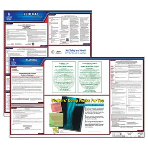 Florida & Federal Labor Law Posters - State & Federal Poster Set, English Main Image