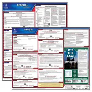 Oregon & Federal Labor Law Posters - State & Federal Poster Set, English Main Image