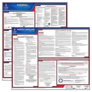 North Carolina & Federal Labor Law Posters - State & Federal Poster Set, English Main Image