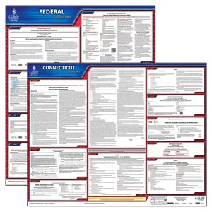 Connecticut & Federal Labor Law Posters - State & Federal Poster Set, English Main Image