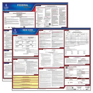 New York & Federal Labor Law Posters - State & Federal Poster Set, English Main Image