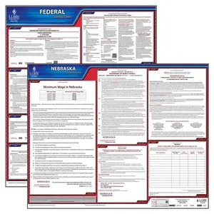 Nebraska & Federal Labor Law Posters - State & Federal Poster Set, English Main Image