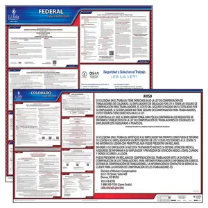 Colorado & Federal Labor Law Posters - State & Federal Poly Poster Set, Spanish Main Image