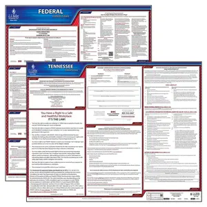 Tennessee & Federal Labor Law Posters - State & Federal Poster Set, English Main Image