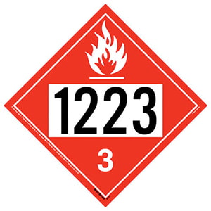1223 Placard - Class 3 Flammable Liquid - .024" Aluminum Main Image