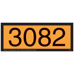 3082 Orange Panel - 4 mil Vinyl, Removable Adhesive Main Image