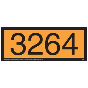 3264 Orange Panel - 4 mil Vinyl, Removable Adhesive Main Image