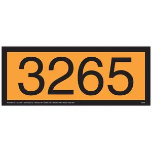 3265 Orange Panel - 4 mil Vinyl, Removable Adhesive Main Image