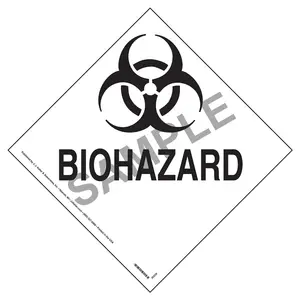 Biohazard Marking - Polycoated Tagboard