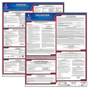 Oklahoma & Federal Labor Law Posters - State & Federal Poster Set, English Main Image