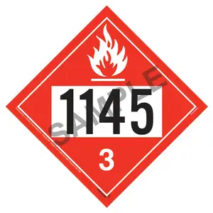 1145 Placard - Class 3 Flammable Liquid Main Image