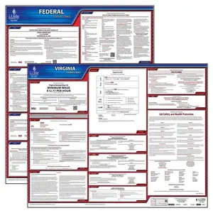 Virginia & Federal Labor Law Posters - State & Federal Poster Set, English Main Image