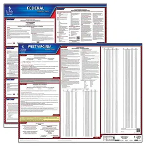 West Virginia & Federal Labor Law Posters - State & Federal Poster Set, English Main Image