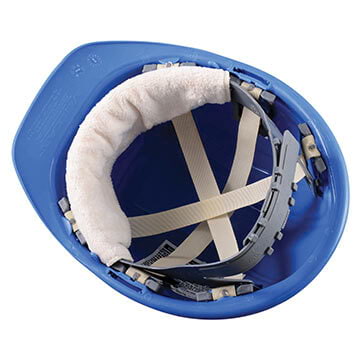 Beige Occunomix® Terry Toppers Snap-On Sweatbands for Hard Hats