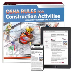 OSHA Rules for Construction Activities Manual