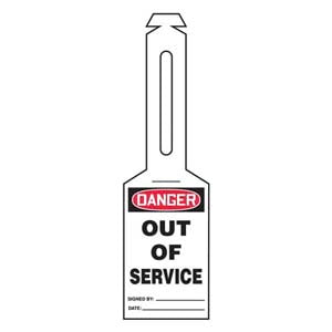 Danger: Out Of Service - OSHA Safety Tag: Loop 'n Strap Tags