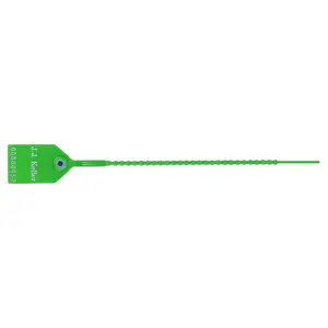 Heavy-Duty Pull-Tight Plastic Security Seal - Stock, 9", Green Main Image