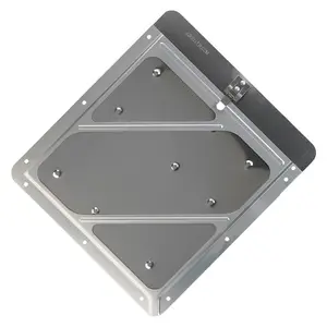 Rivetless Aluminum Wide-Edge Placard Holder w/Back Plate - Unpainted, 12.5” W x 14.13” L x .25” H Main Image
