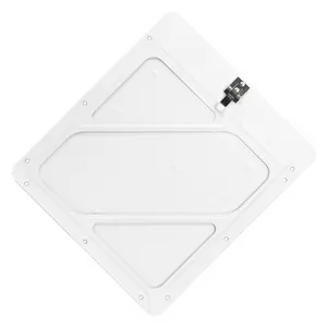Rivetless Aluminum Wide-Edge Placard Holder w/Back Plate - Painted White, 12.5” W x 14.13” L x .25” H Main Image