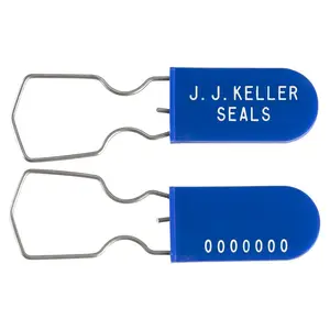 Plastic-Wire Padlock Security Seal - Stock, 3", Blue Main Image