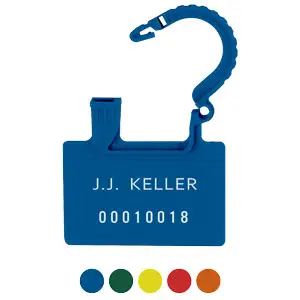 Plastic Padlock Security Seal - Stock, 2.75", Blue Main Image