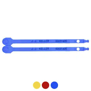 Plastic Twin Tote Security Seal - Stock, 5.5", Blue Main Image