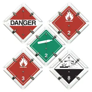 Canadian Flip-File Placard - 5 Legend, Wordless, White Back Plate Main Image