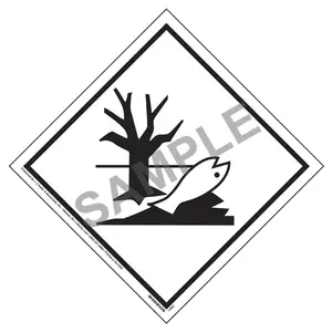 Marine Pollutant Marking - 3.2 mil Vinyl, Removable Adhesive - Economy Main Image