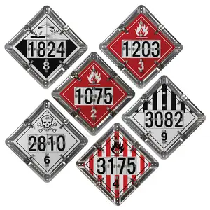 Numer-All™ Flip Placard - 6 Legend, Unpainted Back Plate Main Image