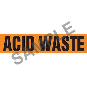 Acid Waste Pipe Marker - ASME/ANSI Main Image