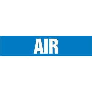Air Pipe Marker - ASME/ANSI - Self-Stick, Vinyl, 2.5" x 12", Blue Main Image