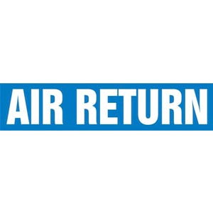 Air Return Pipe Marker - ASME/ANSI