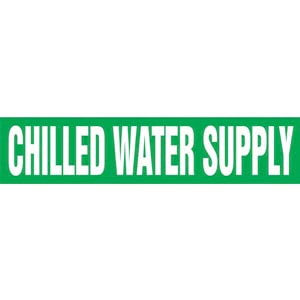 Chilled Water Supply Pipe Marker - ASME/ANSI