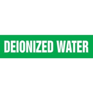 Deionized Water Pipe Marker - ASME/ANSI