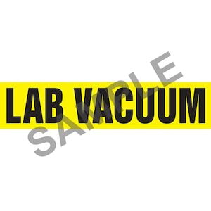 Lab Vacuum Pipe Marker - ASME/ANSI Main Image