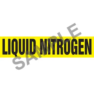 Liquid Nitrogen Pipe Marker - ASME/ANSI Main Image