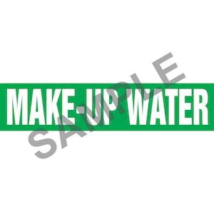 Make-Up Water Pipe Marker - ASME/ANSI Main Image