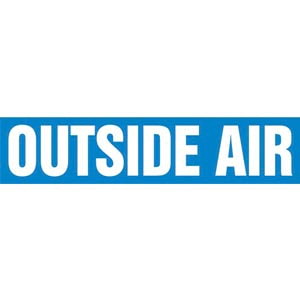 Outside Air Pipe Marker - ASME/ANSI
