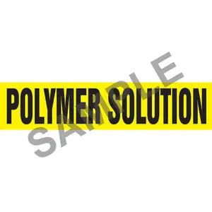 Polymer Solution Pipe Marker - ASME/ANSI - Snap Tite, 14" x 12", Yellow Main Image