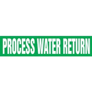 Process Water Return Pipe Marker - ASME/ANSI