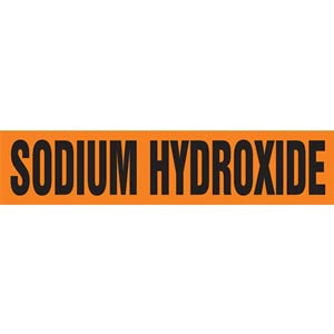 Sodium Hydroxide Pipe Marker - ASME/ANSI