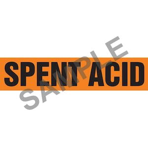 Spent Acid Pipe Marker - ASME/ANSI