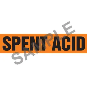 Spent Acid Pipe Marker - ASME/ANSI Main Image