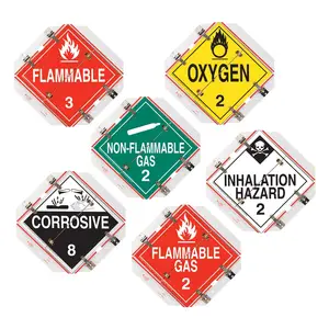 Super Flip Placard - 6 Legend, Worded, White Back Plate Main Image