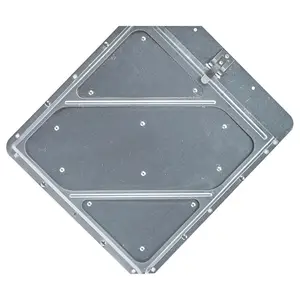 Heavy-Duty Riveted Aluminum Placard Holder - Unpainted, 11.88” W x 13.81” L x .25” H Main Image