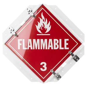 Dura-Clip® Heavy-Duty Aluminum Placard Holder with Shield - White, 16" W x 15-1/2" H Main Image